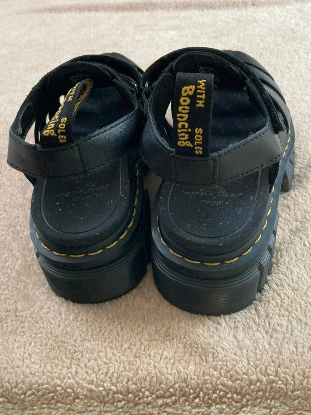 Doc Martens Ricki Lug Platform Fisherman Sandal 8/39 $185 NWOB